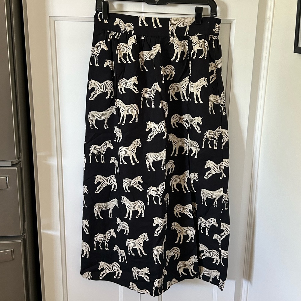 Anthropologie zebra print skirt